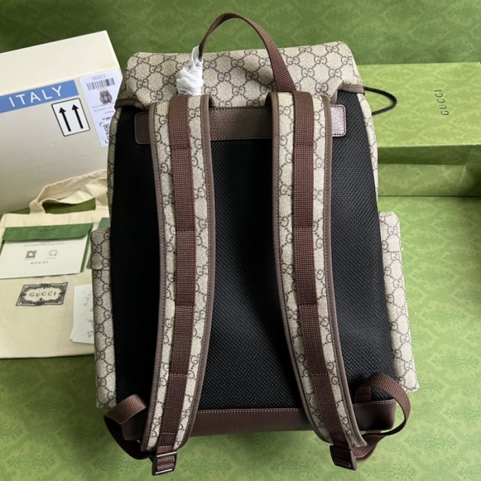 G*u*i gg skateboard backpack with web 690999