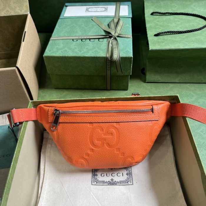 G*u*i jumbo gg small belt bag orange ‎658582