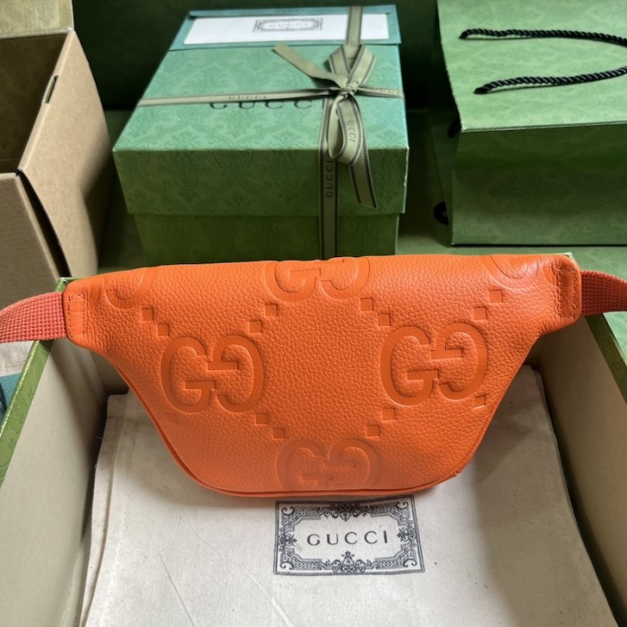 G*u*i jumbo gg small belt bag orange ‎658582
