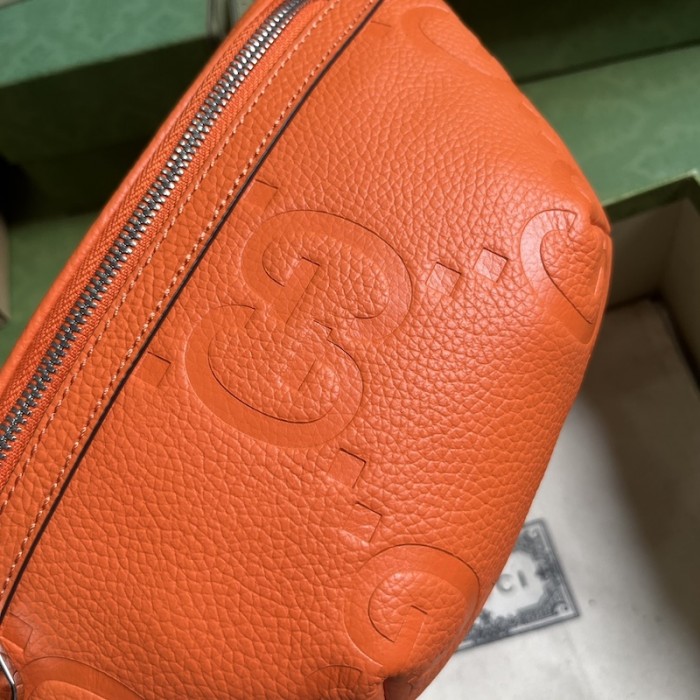 G*u*i jumbo gg small belt bag orange ‎658582
