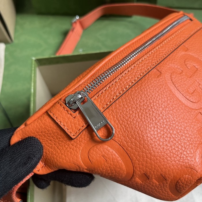 G*u*i jumbo gg small belt bag orange ‎658582