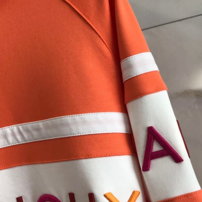 Givenchy Paris 4G Contrasting Hooded Sweatshirt Orange