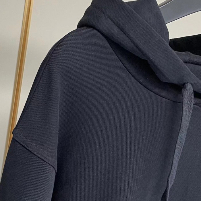 Givenchy Archetype slim fit hoodie in fleece black