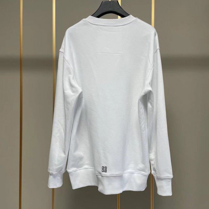 Givenchy Archetype slim fit sweatshirt in fleece white