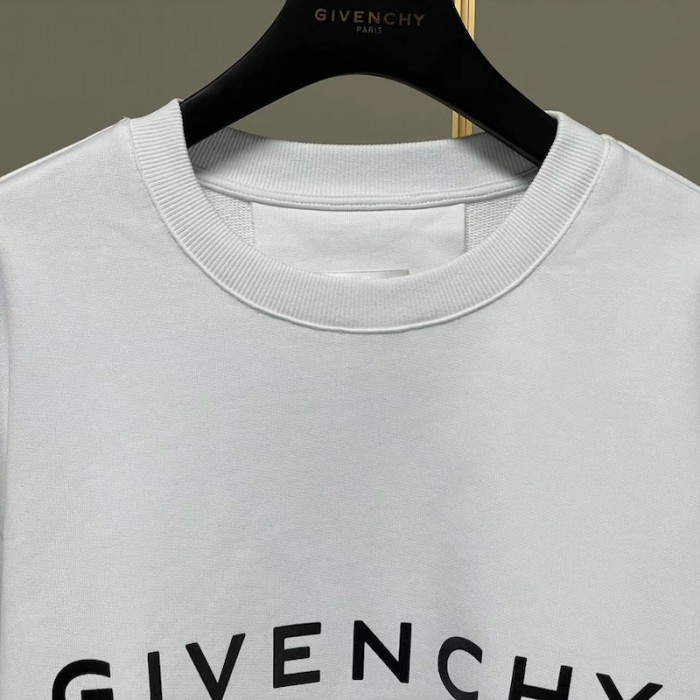 Givenchy Archetype slim fit sweatshirt in fleece white