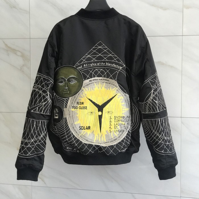 Givenchy Embroidery Bomber Jacket Black
