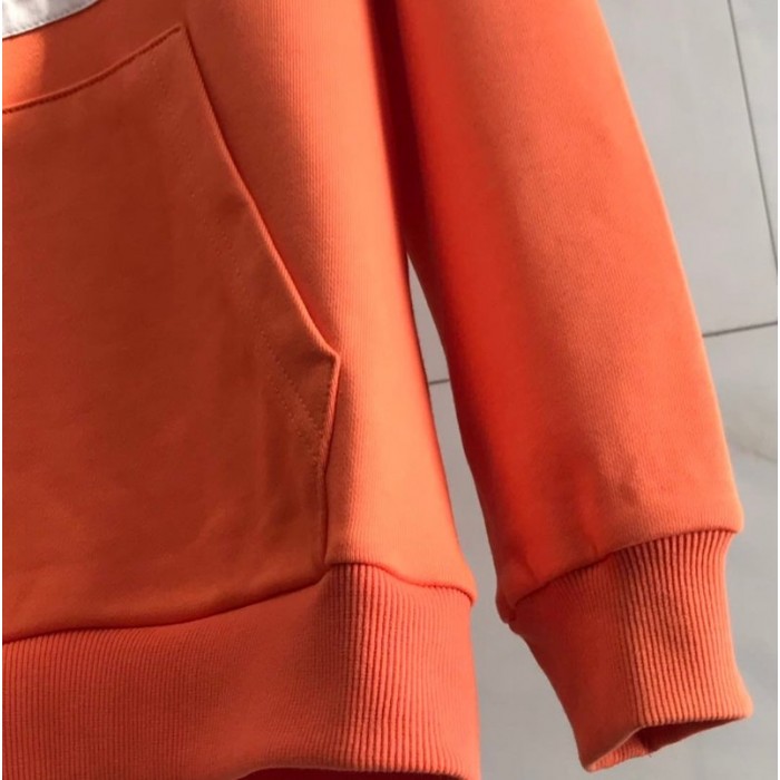 Givenchy hoodie with contrasting stripes orange