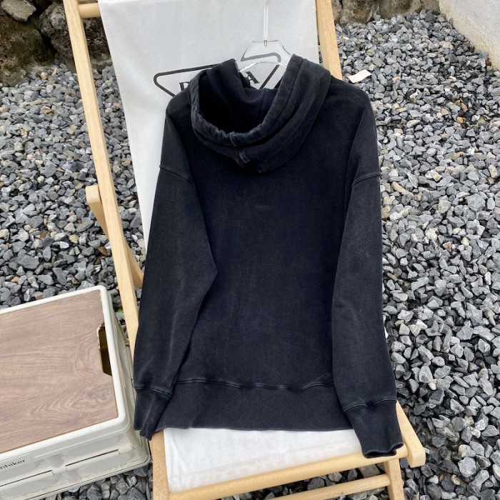 Givenchy Oversized hoodies with tag effect dog print Black
