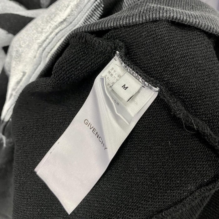 Givenchy Oversized hoodies with tag effect dog print Black