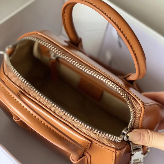 Givenchy Mini Antigona bag in Box leather Tan