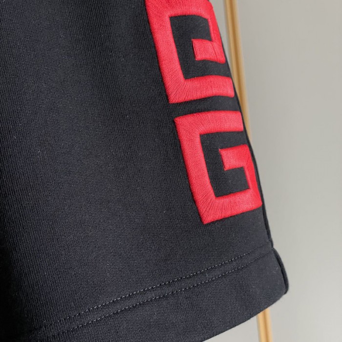 Givenchy 4G Embroidered Oversized Short Black/Red