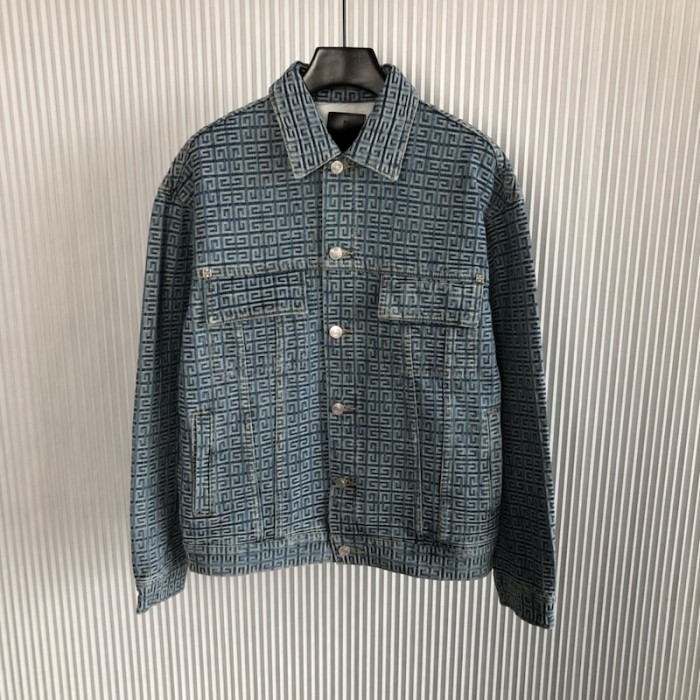 Givenchy 4G monogram denim jacket Blue