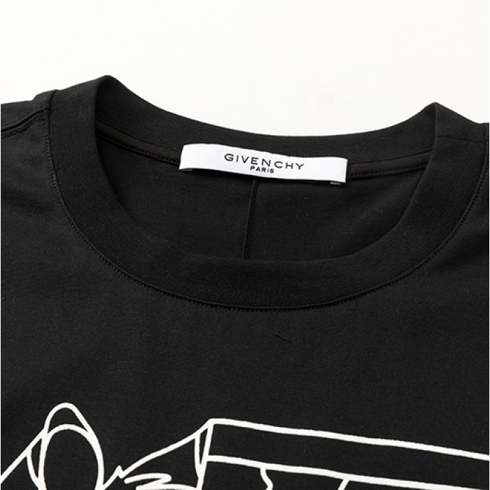 Givenchy Bambi Printed Oversized T shirt Black