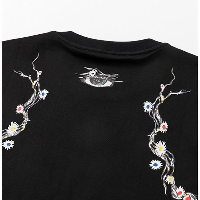 Givenchy Bird Printed Masculine T shirt Black
