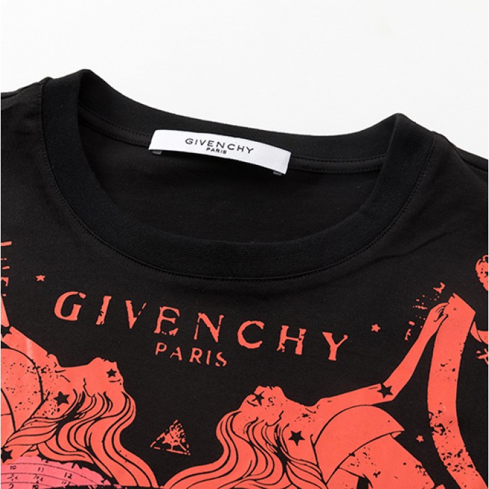 Givenchy Gemini Printed Oversized T shirt Black