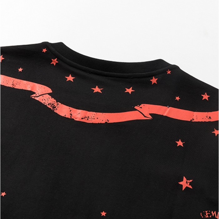 Givenchy Gemini Printed Oversized T shirt Black