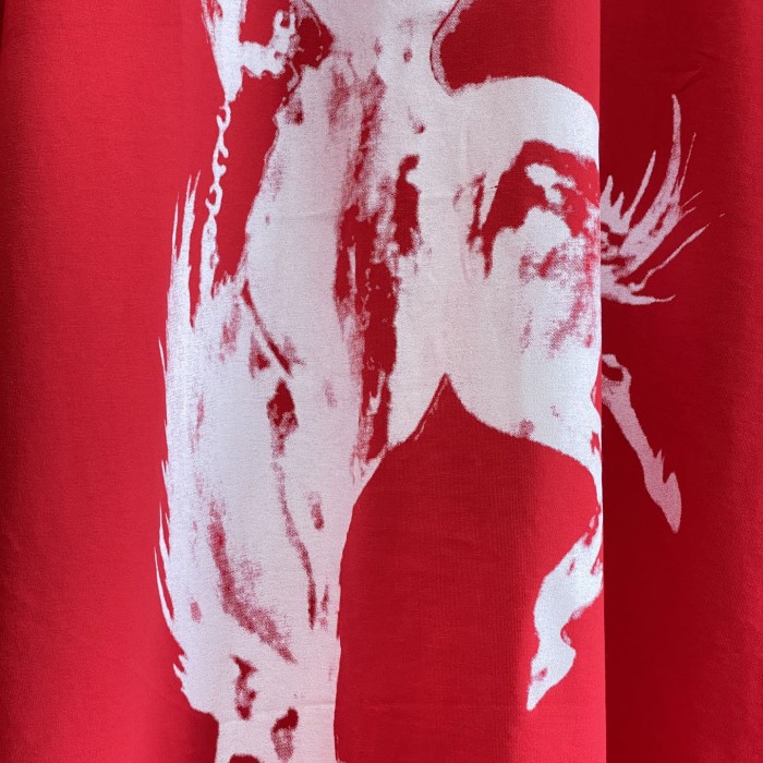 Givenchy Gothic Oversized T shirt Red