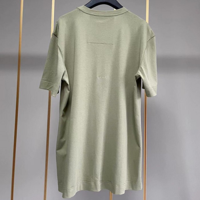 Givenchy Oversized t-shirt with tag effect dog print Green