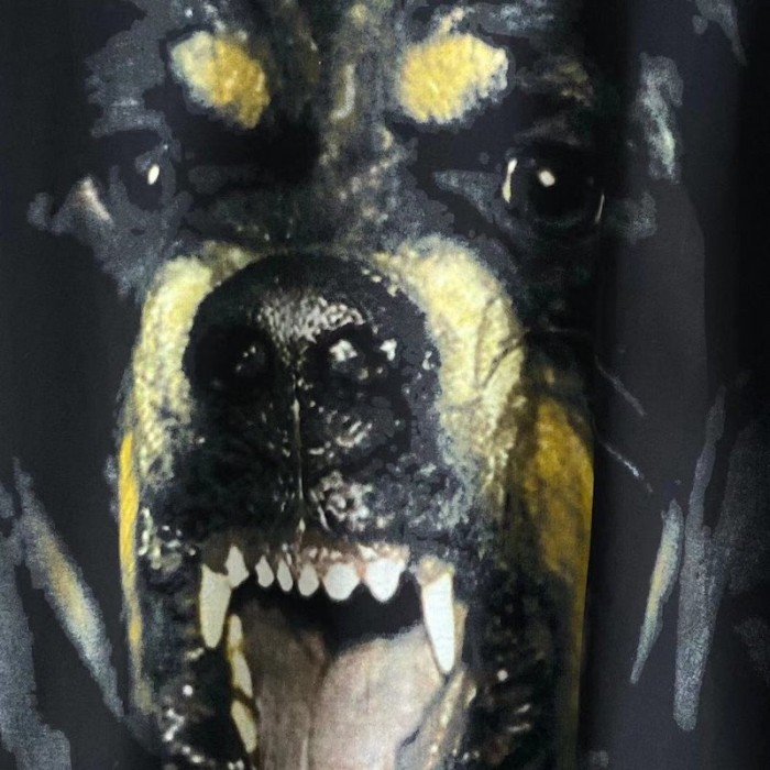 Givenchy Rottweiler Printed T shirt Black