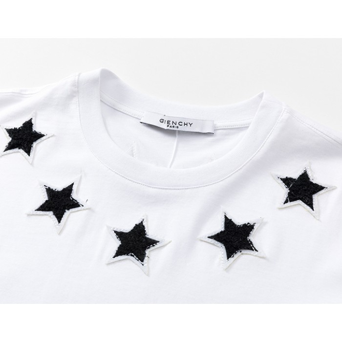 Givenchy vintage stars around t shirt white