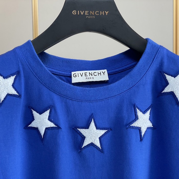 Givenchy vintage stars around t shirt blue