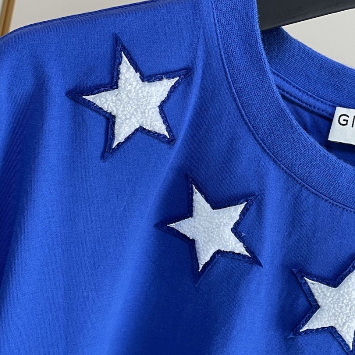 Givenchy vintage stars around t shirt blue