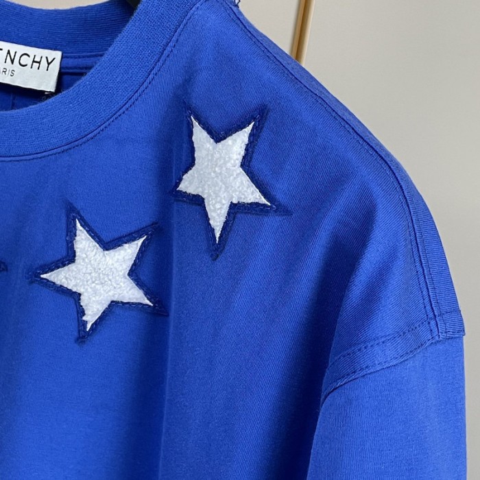 Givenchy vintage stars around t shirt blue