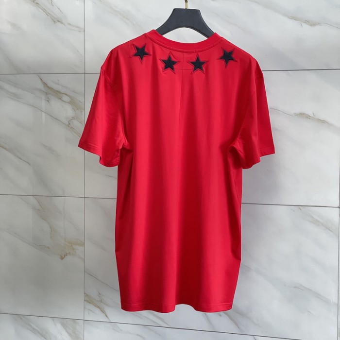 Givenchy vintage stars around t shirt red