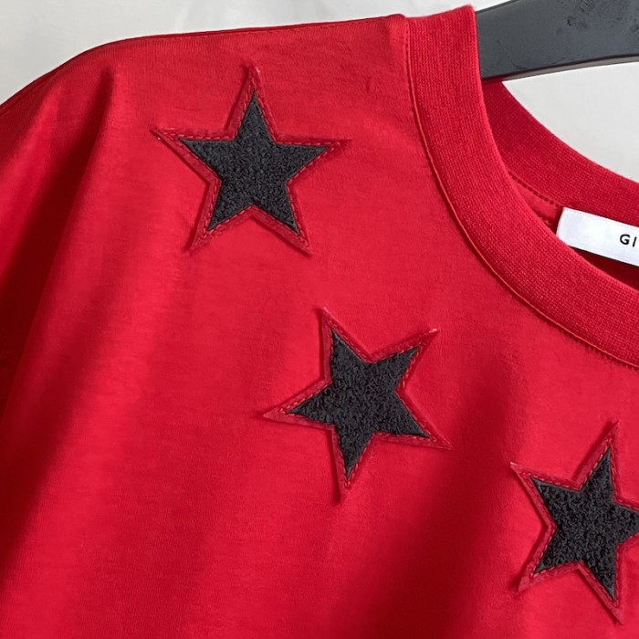 Givenchy vintage stars around t shirt red