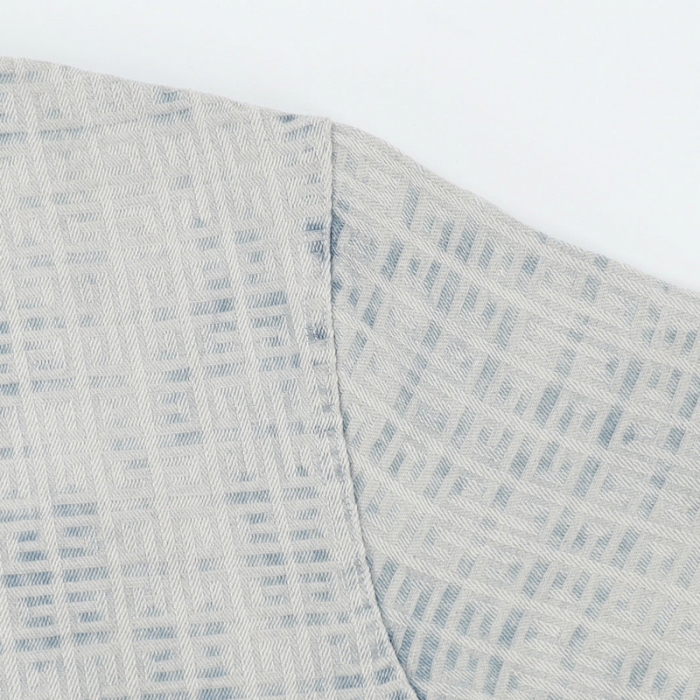 Givenchy 4G blue logo-jacquard denim shirt