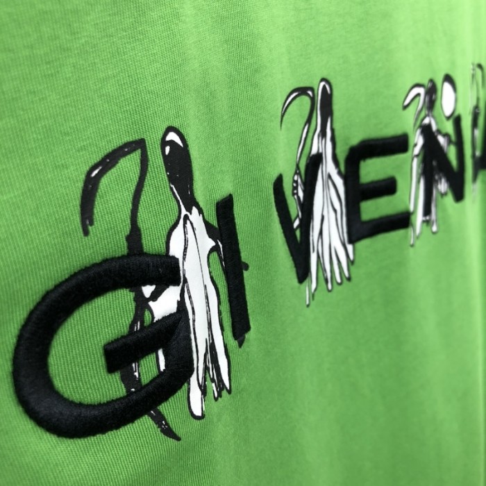 Givenchy Slim fit t-shirt in GIVENCHY 4G jersey with Reaper prints