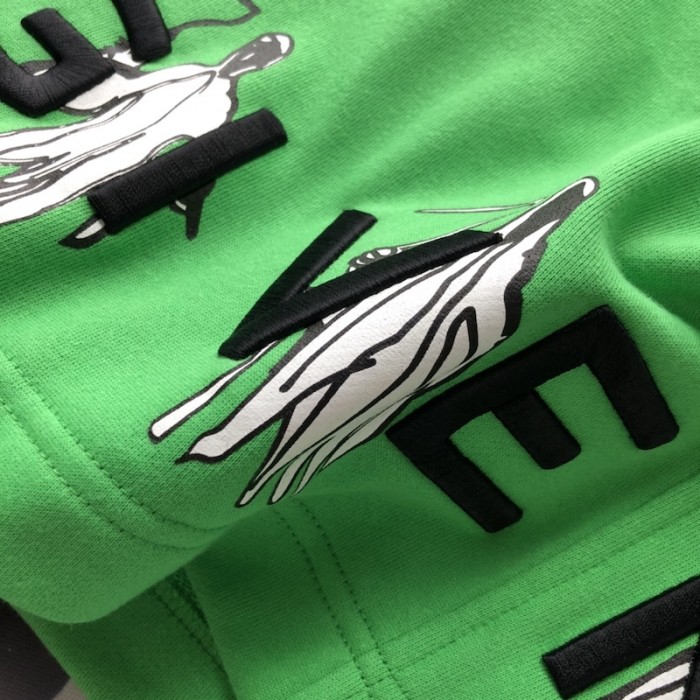 Givenchy 4G jersey with Reaper prints Short Green