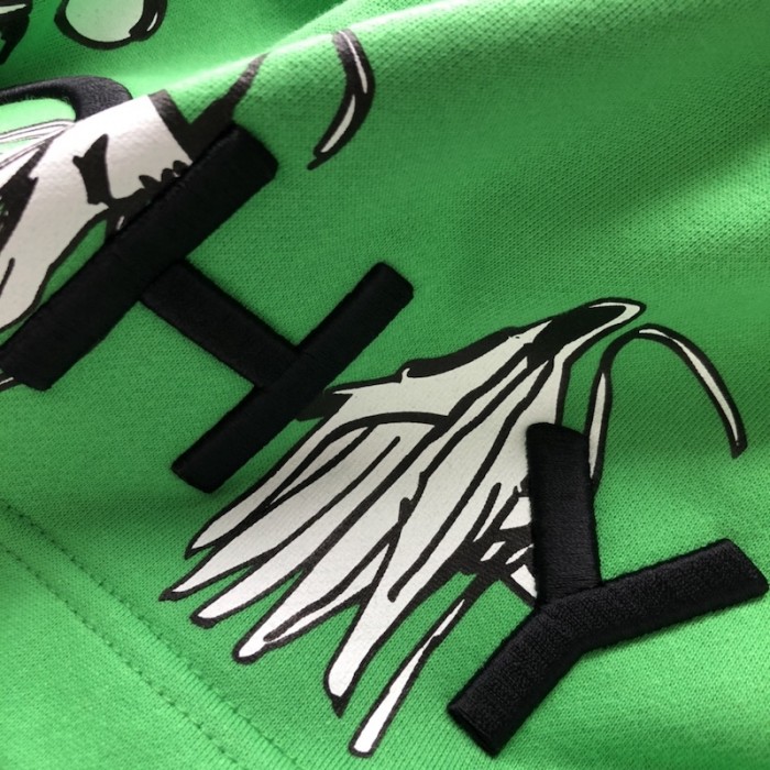 Givenchy 4G jersey with Reaper prints Short Green