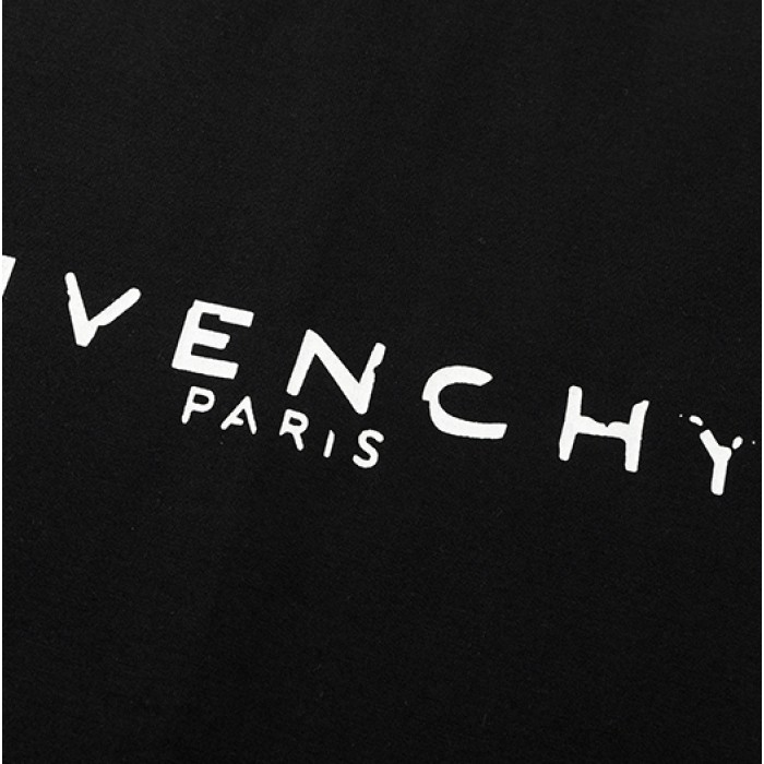 Givenchy Blurred Givenchy Paris Oversized T shirt Black