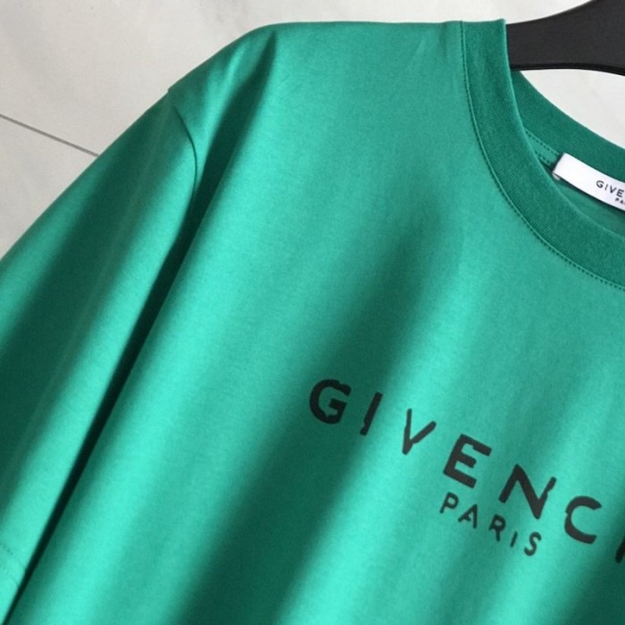 Givenchy Blurred Givenchy Paris Oversized T shirt Green
