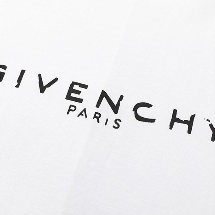 Givenchy Blurred Givenchy Paris Oversized T shirt White