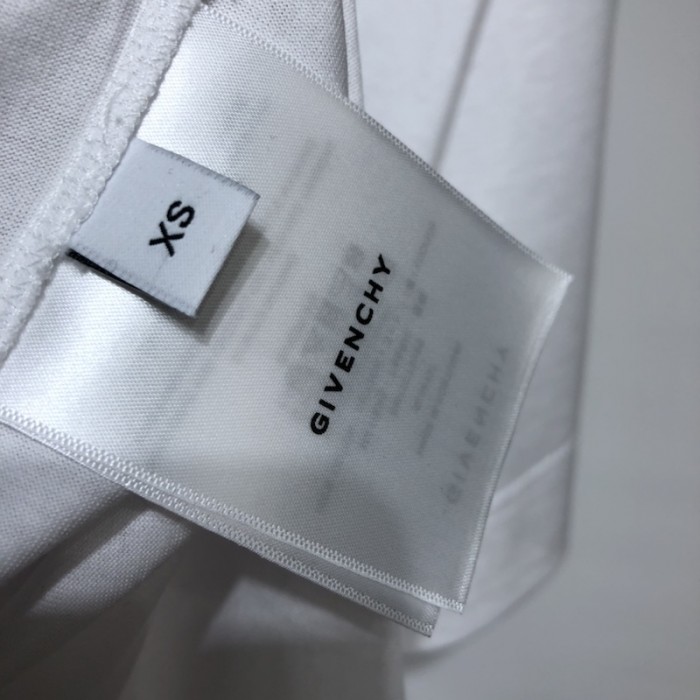 T-shirt in GIVENCHY College embroidered jersey White