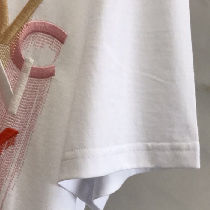 Givenchy Multicolored Embroidered T shirt White
