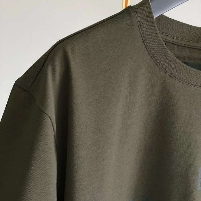 Givenchy Oversized t-shirt in printed jersey Military Green