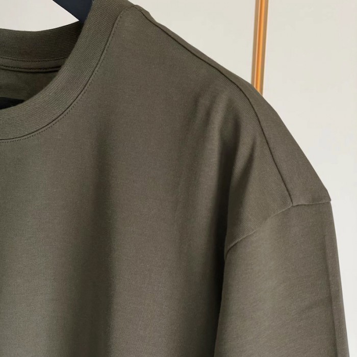 Givenchy Oversized t-shirt in printed jersey Military Green