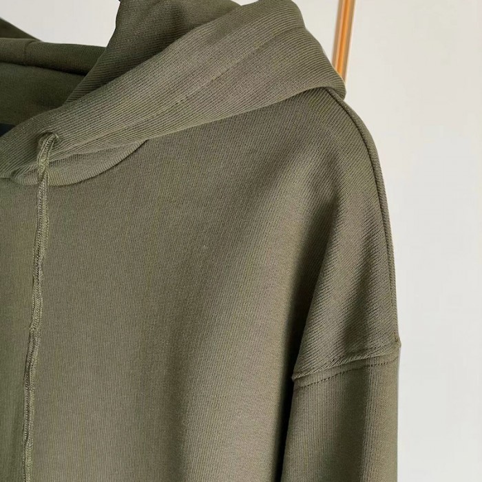 Givenchy Slim fit hoodie in printed felpa Green