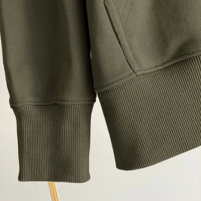 Givenchy Slim fit hoodie in printed felpa Green