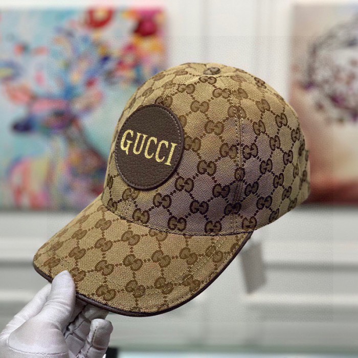G*u*i gg canvas baseball hat ‎brown