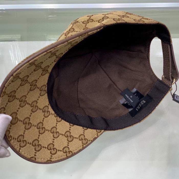 G*u*i gg canvas baseball hat brown