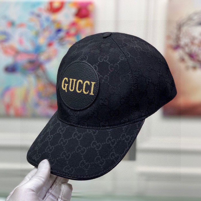 G*u*i gg canvas baseball hat ‎black
