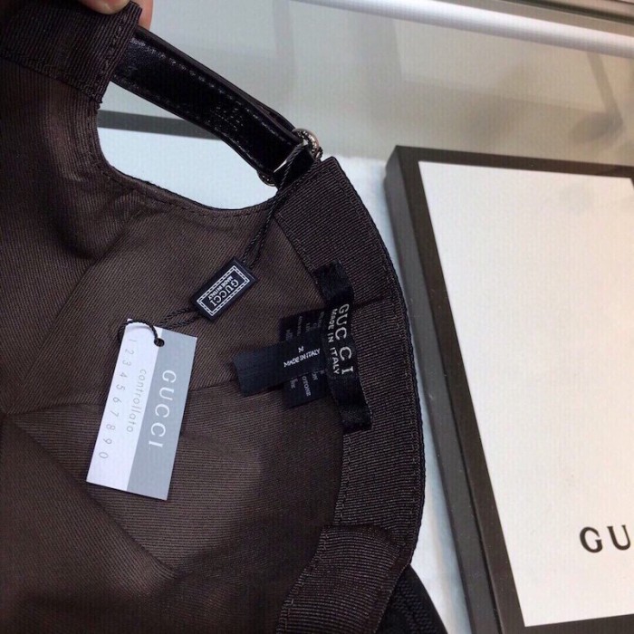 G*u*i original gg canvas baseball hat with web black