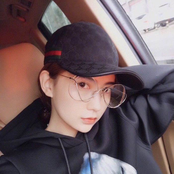 G*u*i original gg canvas baseball hat with web black