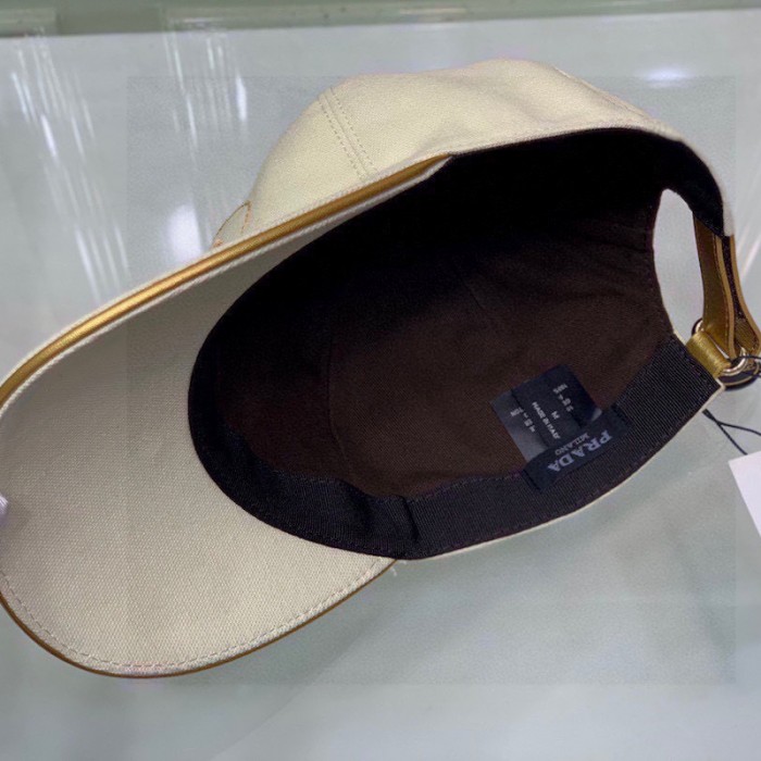 Pra*a cotton baseball cap beige