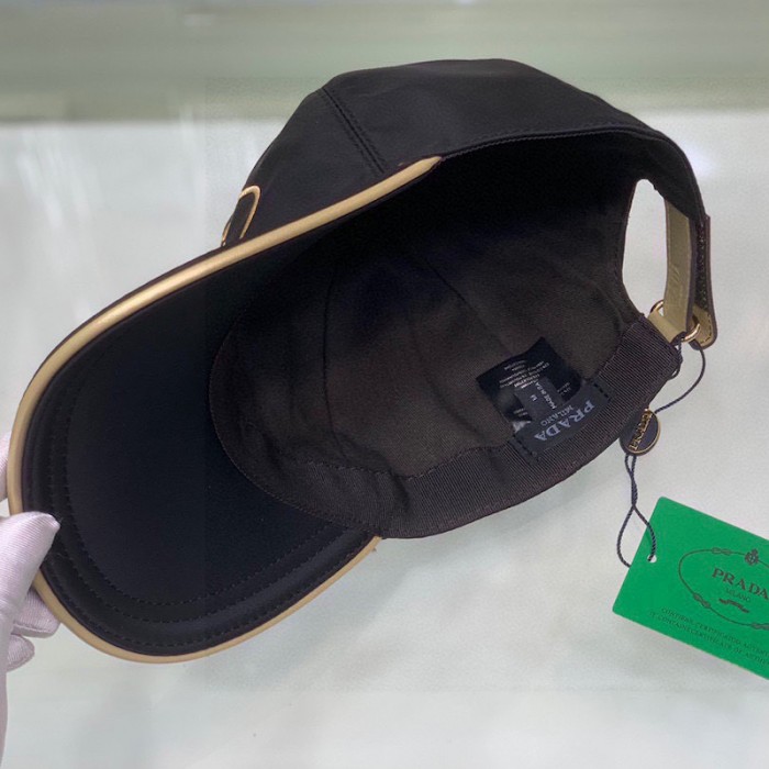 Pra*a cotton baseball cap black