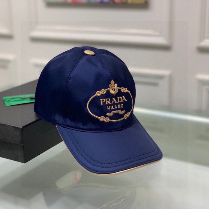 Pra*a cotton baseball cap blue